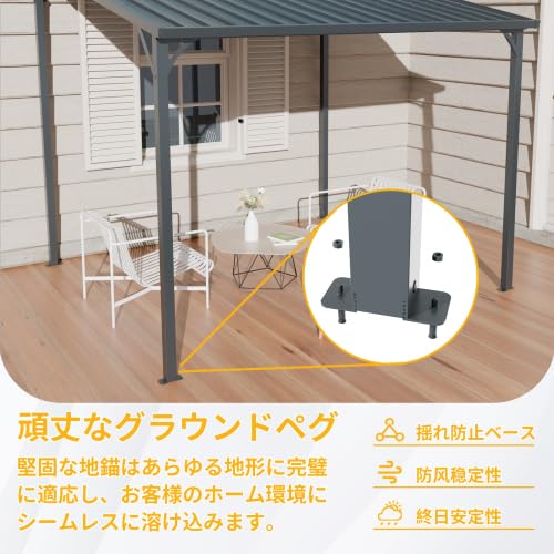 Amazon.co.jp: テラス屋根 ベランダ 屋根 ひさし大型 重量型